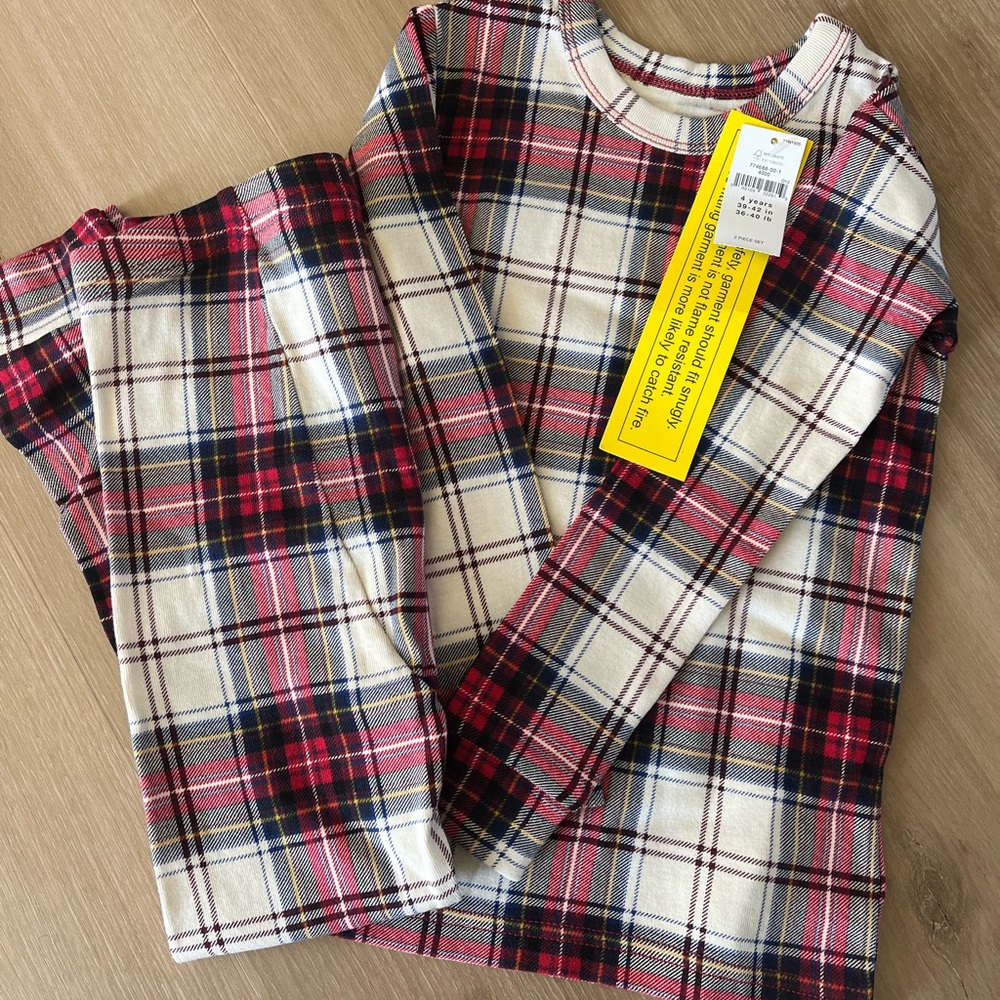 Size 4 years plaid jammies from BabyGAP!